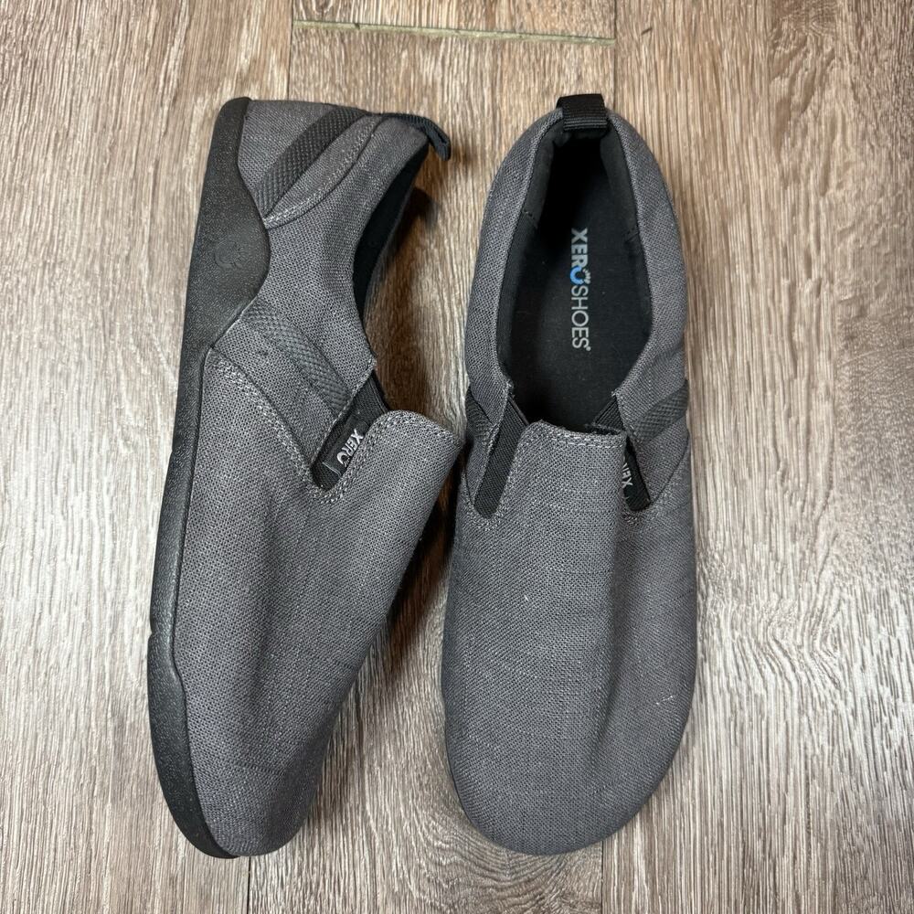 Xero Men’s Shoes Aptos Comfort Cotton Gray Slip On SZ 11.5 US